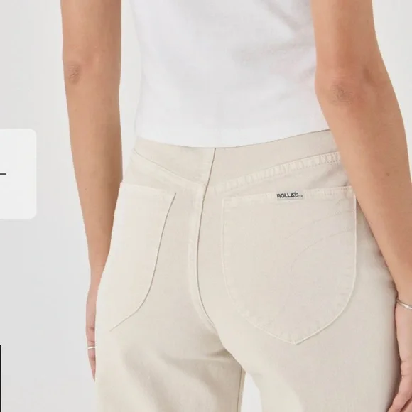 NWT Women's 32 Rolla's Sailor High Rise Wide Leg Jeans Size 32 - Picture 4 of 12